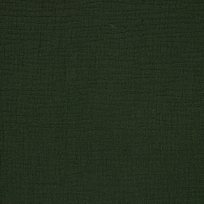 MØRKEGRØN TRIPLE GAUZE ØKOLOGISK MUSSELIN – BLØD & ÅNDBAR