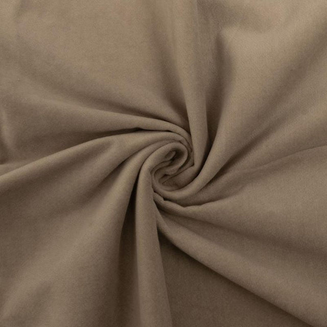 BEIGE BOMULDSVELOUR MED STRÆK – BLØD LUV
