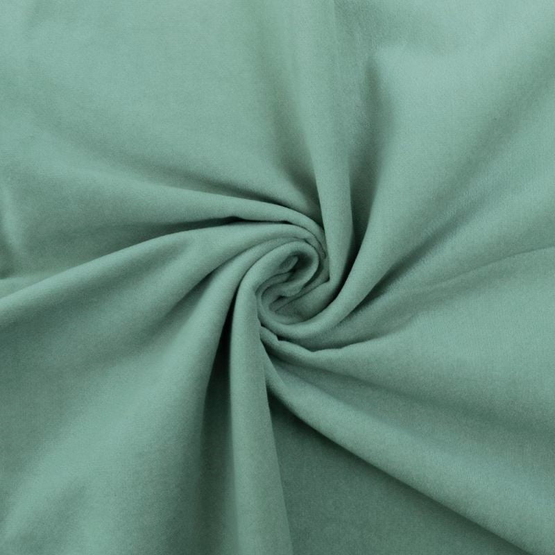 GRØNBLÅ BOMULDSVELOUR MED STRÆK – BLØD LUV