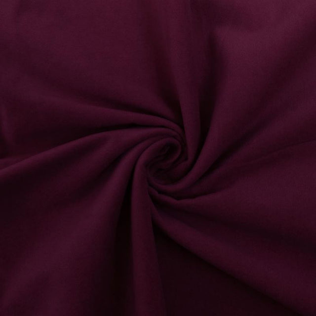 BORDEAUX BOMULDSVELOUR MED STRÆK – BLØD LUV