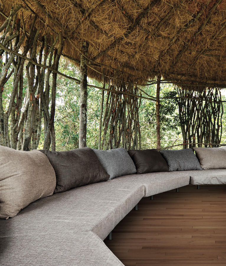 LYSEBLÅ KONGO MØBELSTOF