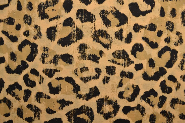 GULD HØR MED LEOPARDPRINT – nærbillede