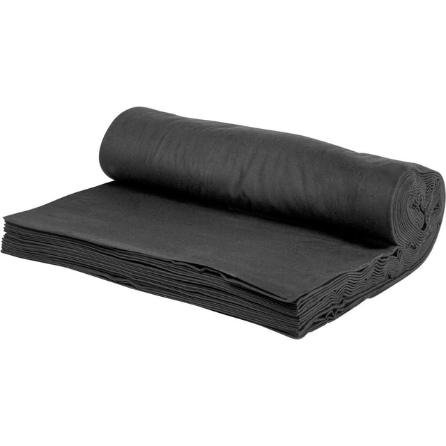 SORT BRANDHÆMMENDE SCENE MOLTON – 300 CM, 300 g/m² & MAT, LYS-/LYDABSORBERENDE