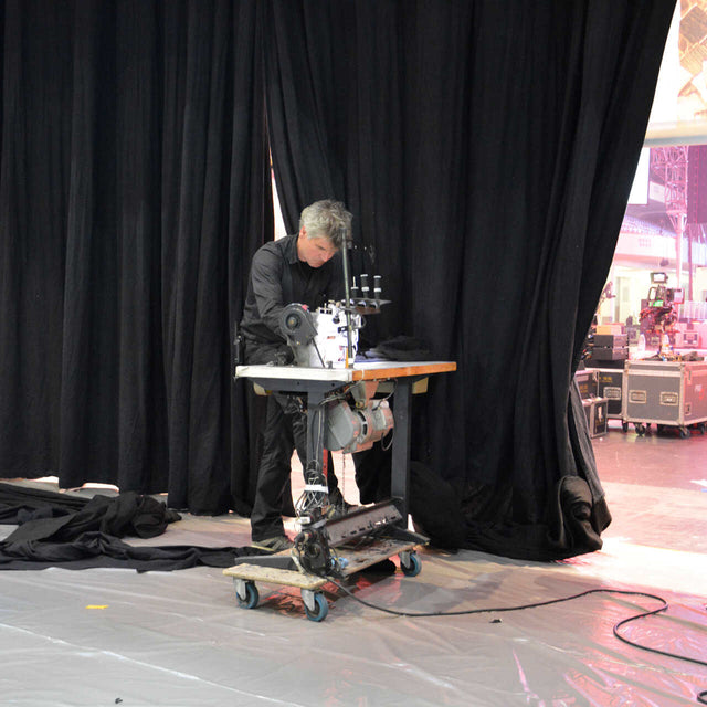 GREEN SCREEN BRANDHÆMMENDE SCENE MOLTON – 300 CM, 300 g/m² & MAT, LYS-/LYDABSORBERENDE