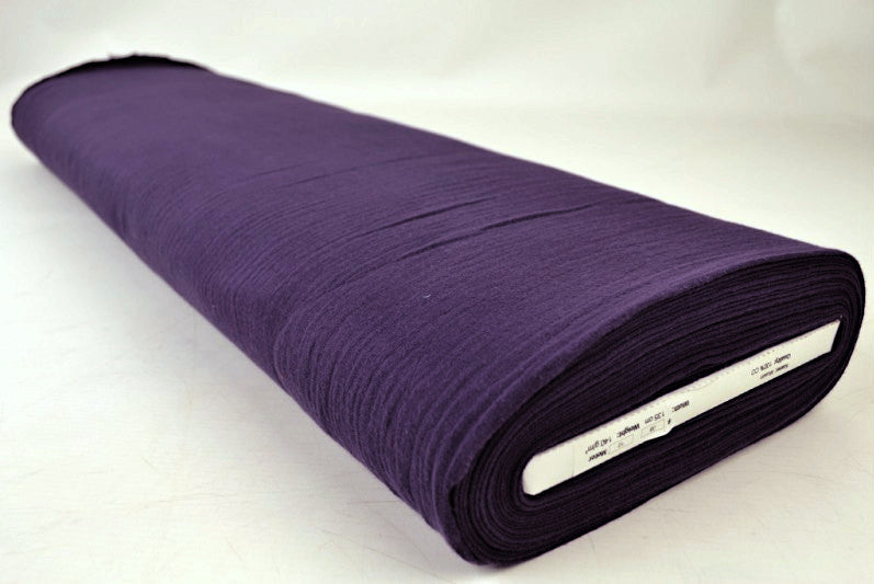 MØRKELILLA DOUBLE GAUZE MUSSELIN – BLØD & ÅNDBAR