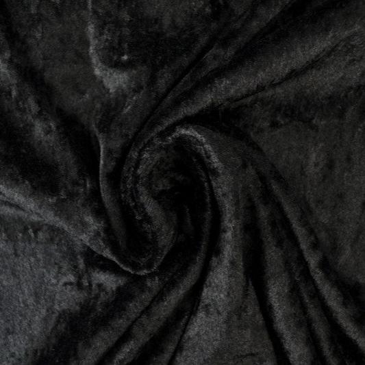 SVART NERVÖS VELOUR – STICKAD, STRETCHIG & GLANSIG HÖST