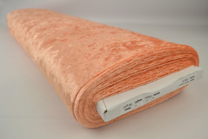 ORANGE NERVÖS VELOUR – STICKAD, STRETCHIG & GLANSIG HÖST