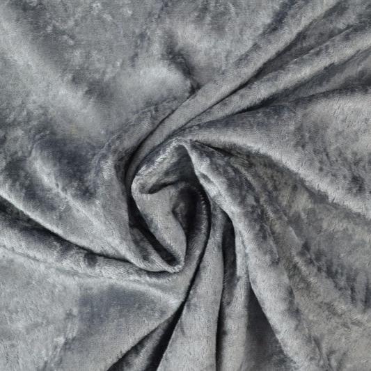 GRÅ NERVÖS VELOUR – STICKAD, STRETCHIG & GLANSIG HÖST