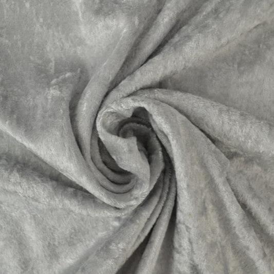 SILVERGRÅ NERVÖS VELOUR – STICKAD, STRETCHIG & GLANSIG HÖST