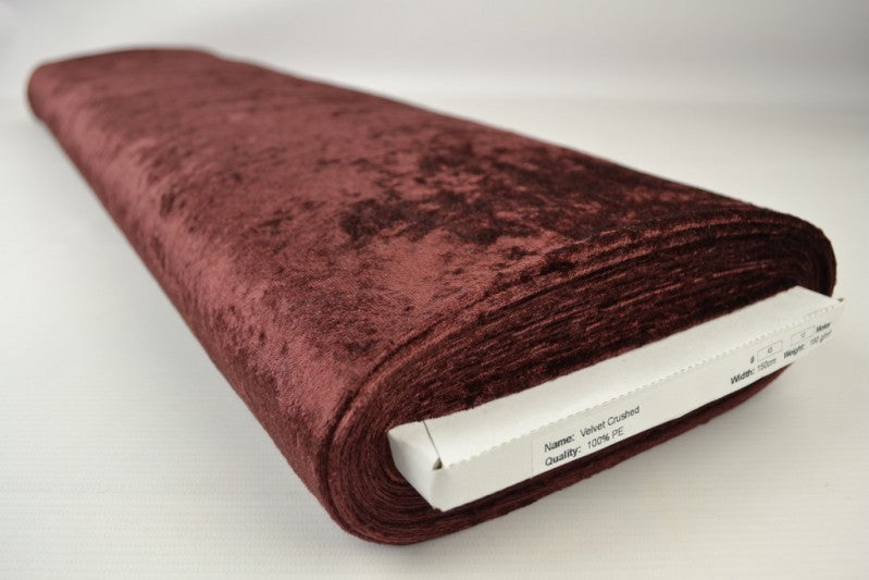 RÖDBRUN NERVÖS VELOUR – STICKAD, STRETCHIG & GLANSIG HÖST