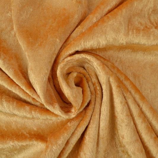 OCKRA NERVÖS VELOUR – STICKAD, STRETCHIG & GLANSIG HÖST