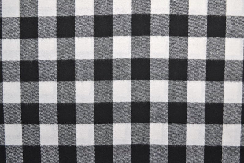 SVART OCH VITT MÄRKT FLANNELL