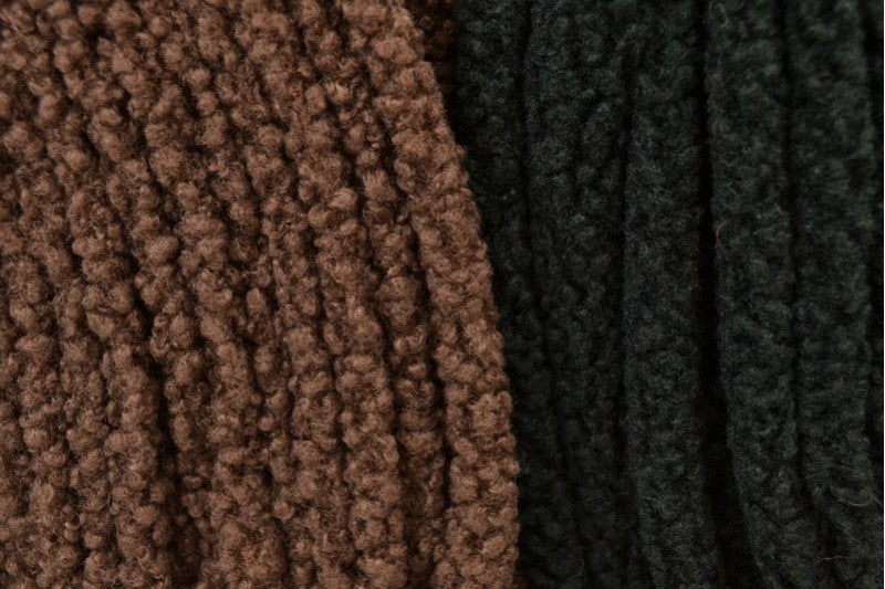 NAVY TEDDY STOF MED STRÆK – BLØDT & VARMEISOLERENDE