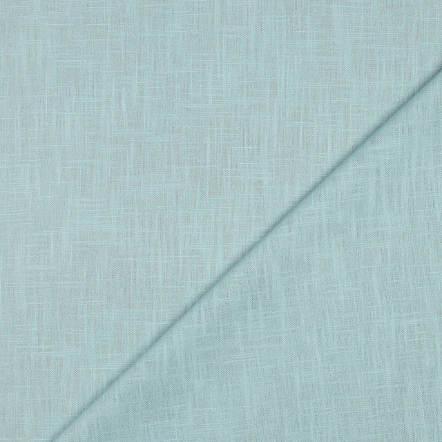 Vasket hør i pastel aqua – 87 % hør, 13 % bomuld, 230 g/m²