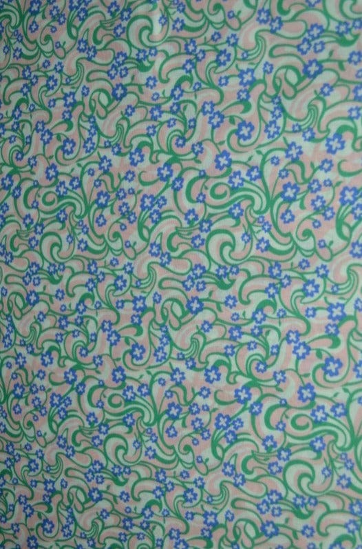 G&M Bomuldspoplin BOMULDSPOPLIN M. RETRO BLOMSTER I SARTE FARVER