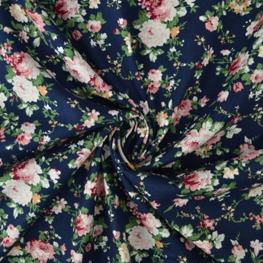 G&M Bomuldspoplin NAVY BOMULDSPOPLIN M. ROSER