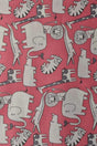 G&M Bomuldspoplin PINK BOMULDSPOPLIN MED SAFARI DYR
