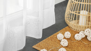 BRANDHÆMMENDE CHIC CHIFFON GARDINSTOF