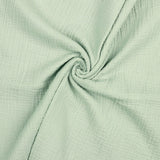 MINT GRØN DOUBLE GAUZE ØKOLOGISK MUSSELIN – BLØD OG ÅNDBAR