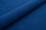 KONGEBLÅ TYK MAT VELOUR MØBELSTOF MED FLEECEBAGSIDE