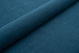 MØRKEBLÅ TYK MAT VELOUR MØBELSTOF MED FLEECEBAGSIDE