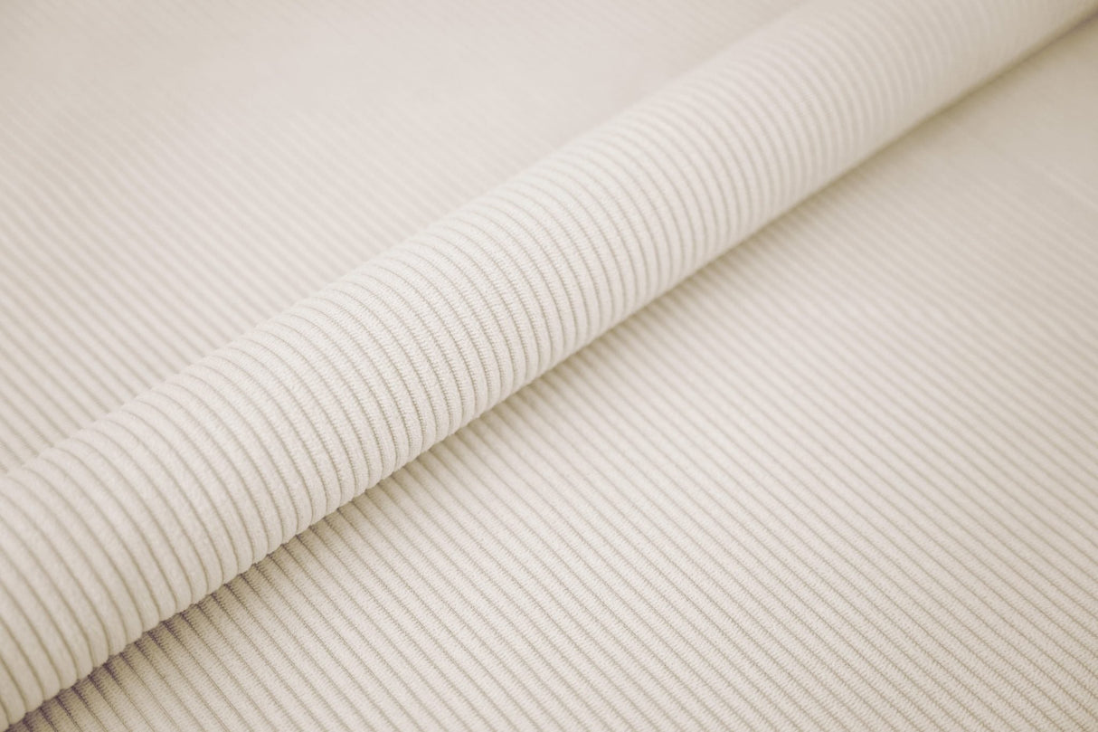 ECRU FLØJL MØBELSTOF – 5 MM JERNBANEFØJL