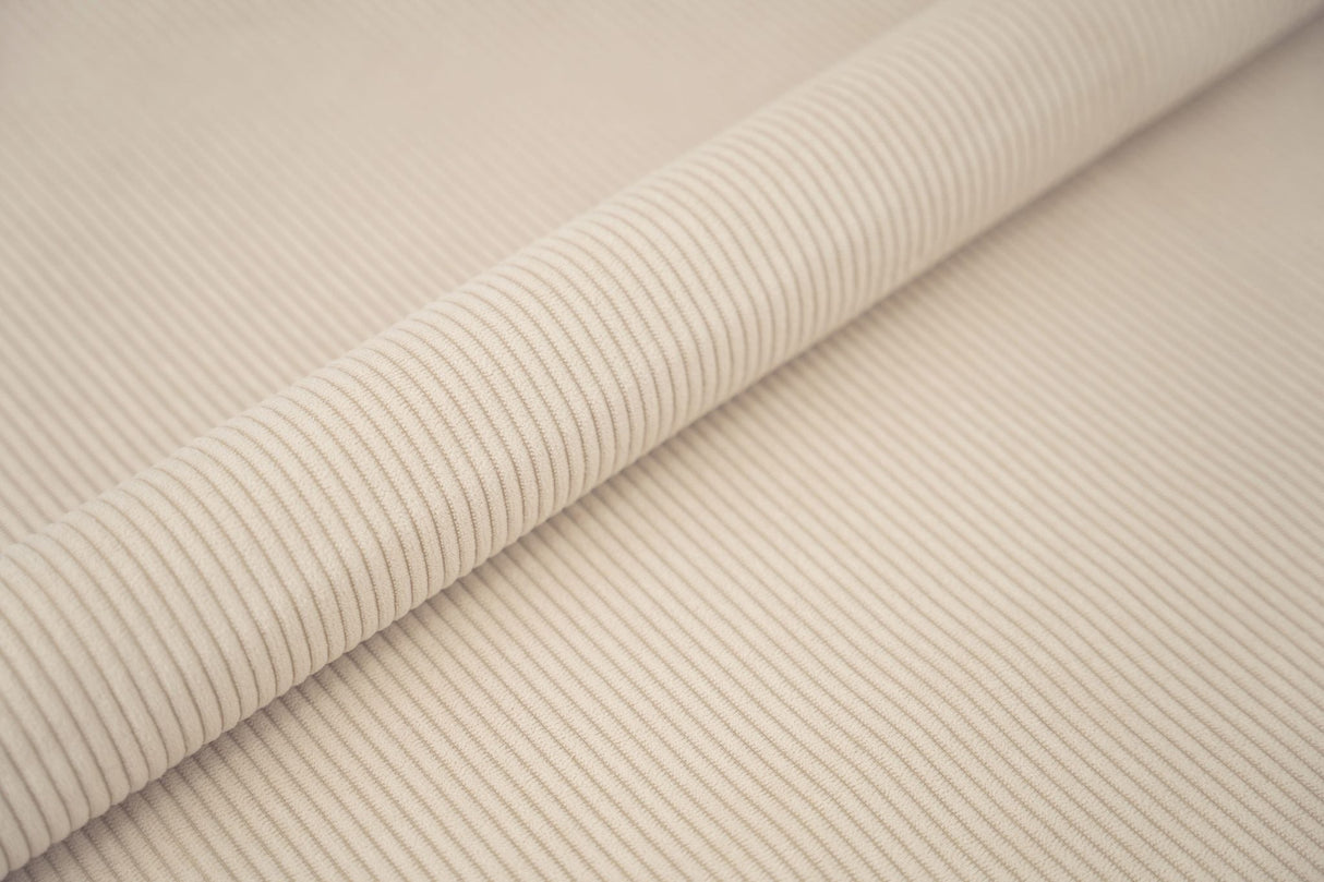 LYS BEIGE FLØJL MØBELSTOF – 5 MM JERNBANEFØJL