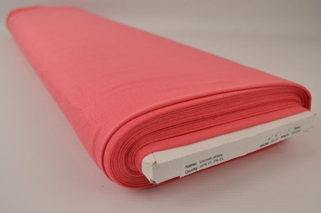 KORAL PINK VISKOSE JERSEY – BLØD, ÅNDBAR & STRÆKBAR