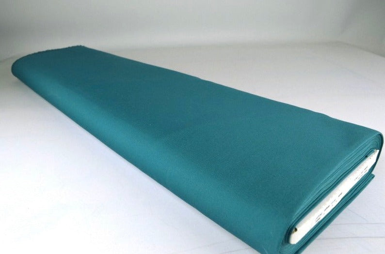 MØRK PETROLEUMSBLÅ BOMULDSTWILL – KRAFTIG & FORMSTABIL