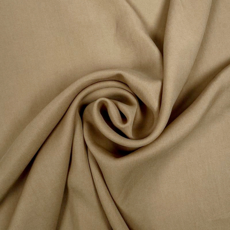 GRÅBRUN TENCEL™ TWILL – BLØD, ÅNDBAR & SMIDIG DRAPERING