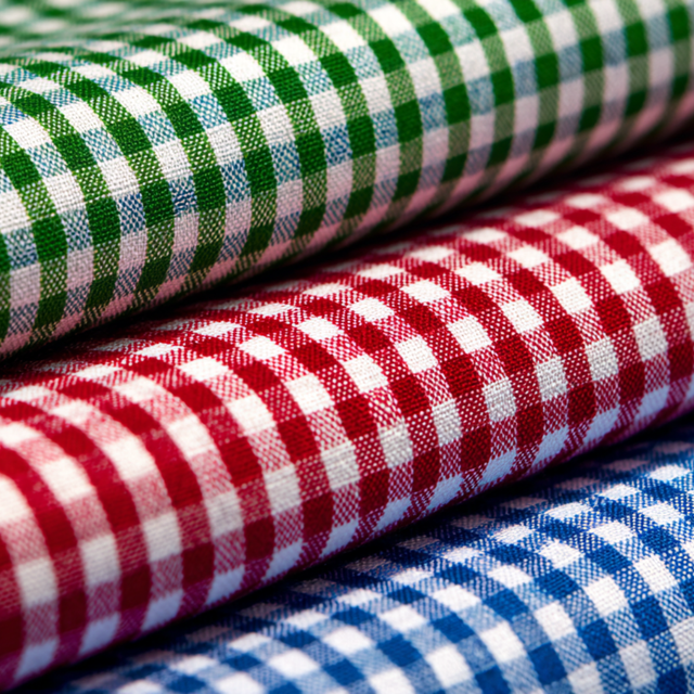 PINK 6,5 MM GINGHAM TERN – OEKO-TEX BOMULD, LET & ÅNDBAR