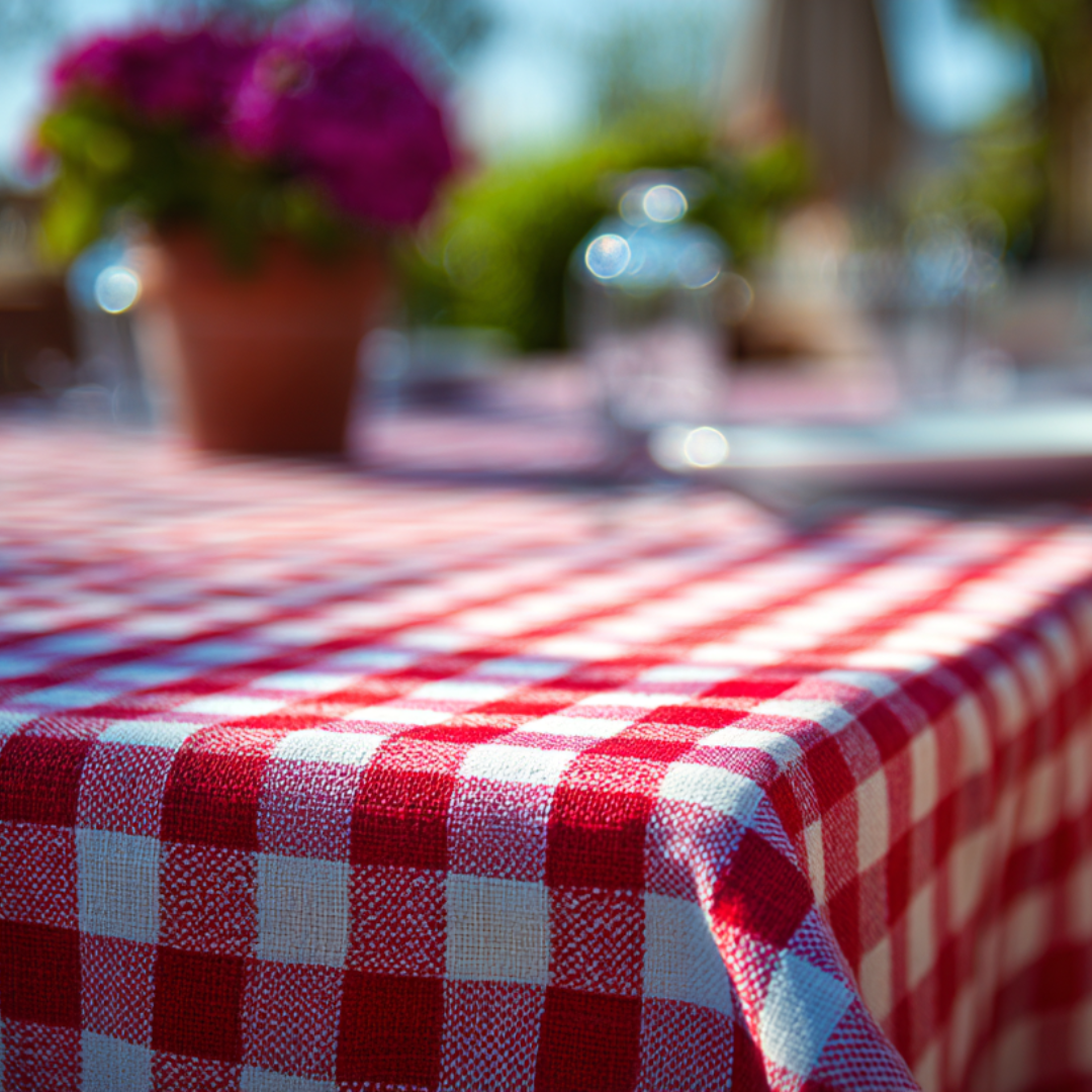 NAVY 6,5 MM GINGHAM STRIBER – OEKO-TEX BOMULD, LET & ÅNDBAR