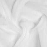 BRANDHÆMMENDE ORGANZA GARDINSTOF - HVID
