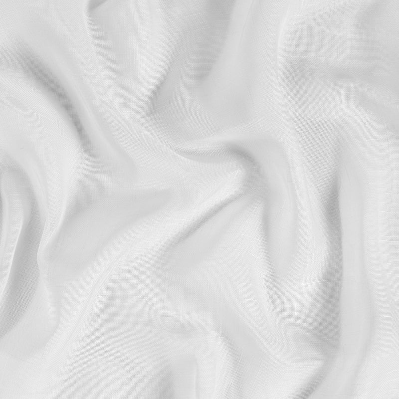 BRANDHÆMMENDE SEMI-TRANSPARENT NATUREL GARDINSTOF - HVID