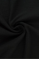 SORT DOUBLE GAUZE MUSSELIN – BLØD & ÅNDBAR