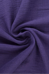 MØRKELILLA DOUBLE GAUZE MUSSELIN – BLØD & ÅNDBAR