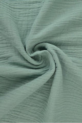 VINTAGE GRØN DOUBLE GAUZE MUSSELIN – BLØD & ÅNDBAR
