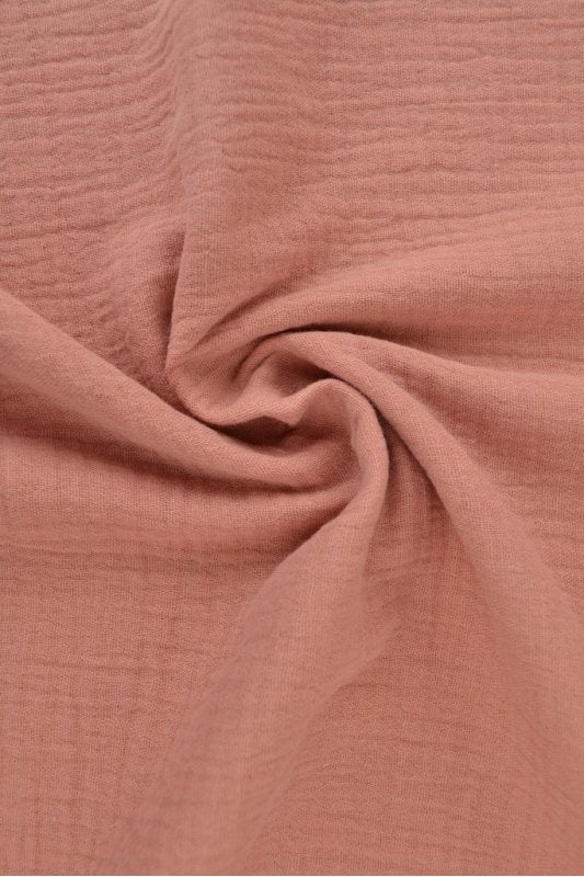 VINTAGE PINK DOUBLE GAUZE MUSSELIN – BLØD & ÅNDBAR