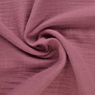 ROSAFARVET DOUBLE GAUZE MUSSELIN