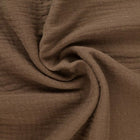 BRUN DOUBLE GAUZE MUSSELIN