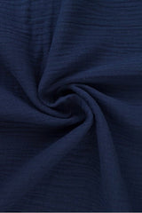 NAVY DOUBLE GAUZE MUSSELIN – BLØD & ÅNDBAR