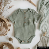 BEIGE DOUBLE GAUZE MUSSELIN – BLØD & ÅNDBAR