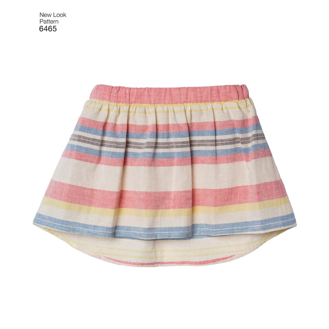 NEW LOOK SYMØNSTER TIL NEDERDEL, SHORTS OG TOP – STR. 3-8 ÅR