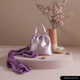 BEIGE SATIN STOF – LET & GLANSFULDT