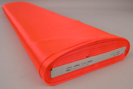 NEON ORANGE SATIN STOF – LET & GLANSFULDT