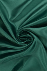 MØRKEGRØN SATIN STOF – LET & GLANSFULDT