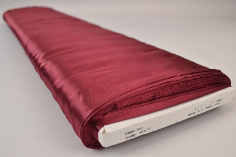 BORDEAUX SATIN STOF – LET & GLANSFULDT