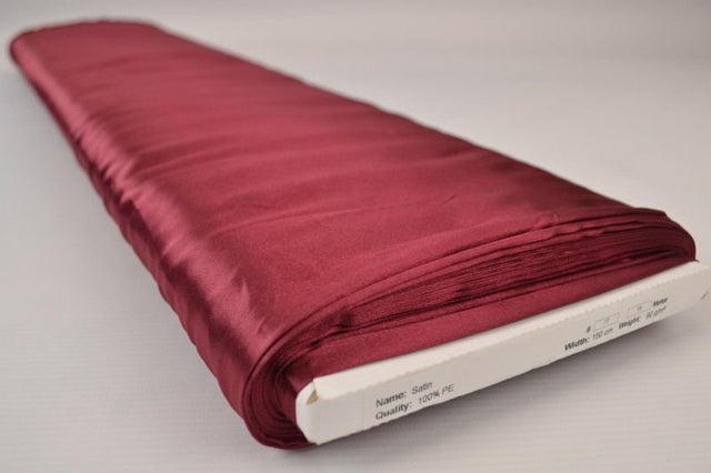BORDEAUX SATIN STOF – LET & GLANSFULDT