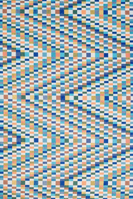KONFETTI-TERN PÅ HVID BARCELONA JACQUARD DEKORATIONSSTOF – KONFETTI-TERN
