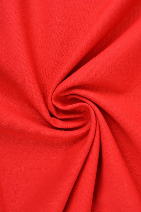 RØD BOMULDSCANVAS – TÆTVÆVET 350 g/m², OEKO-TEX nærbillede